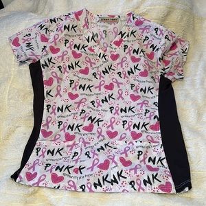 Green town medium scrub top